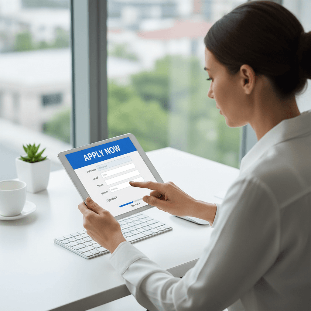 Submitting a job application