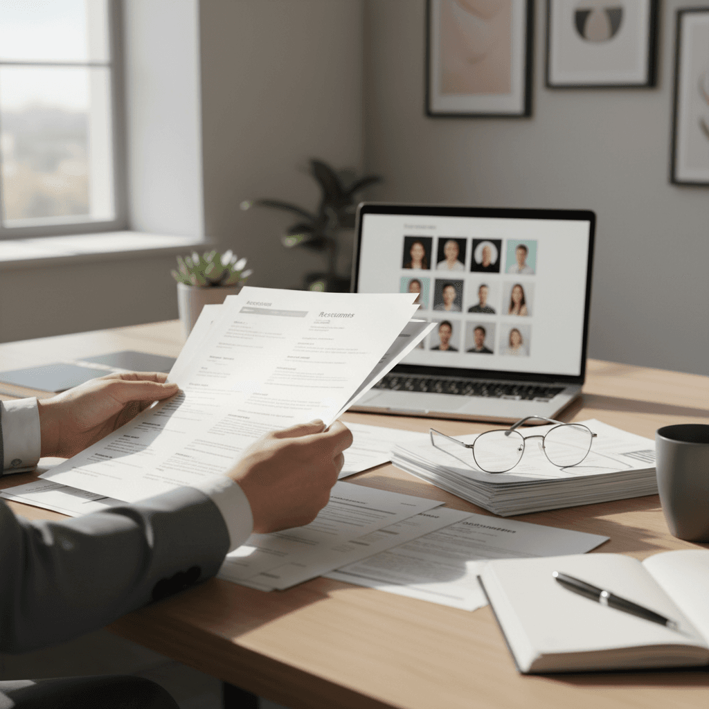 Recruitment consultant matching candidates to opportunities