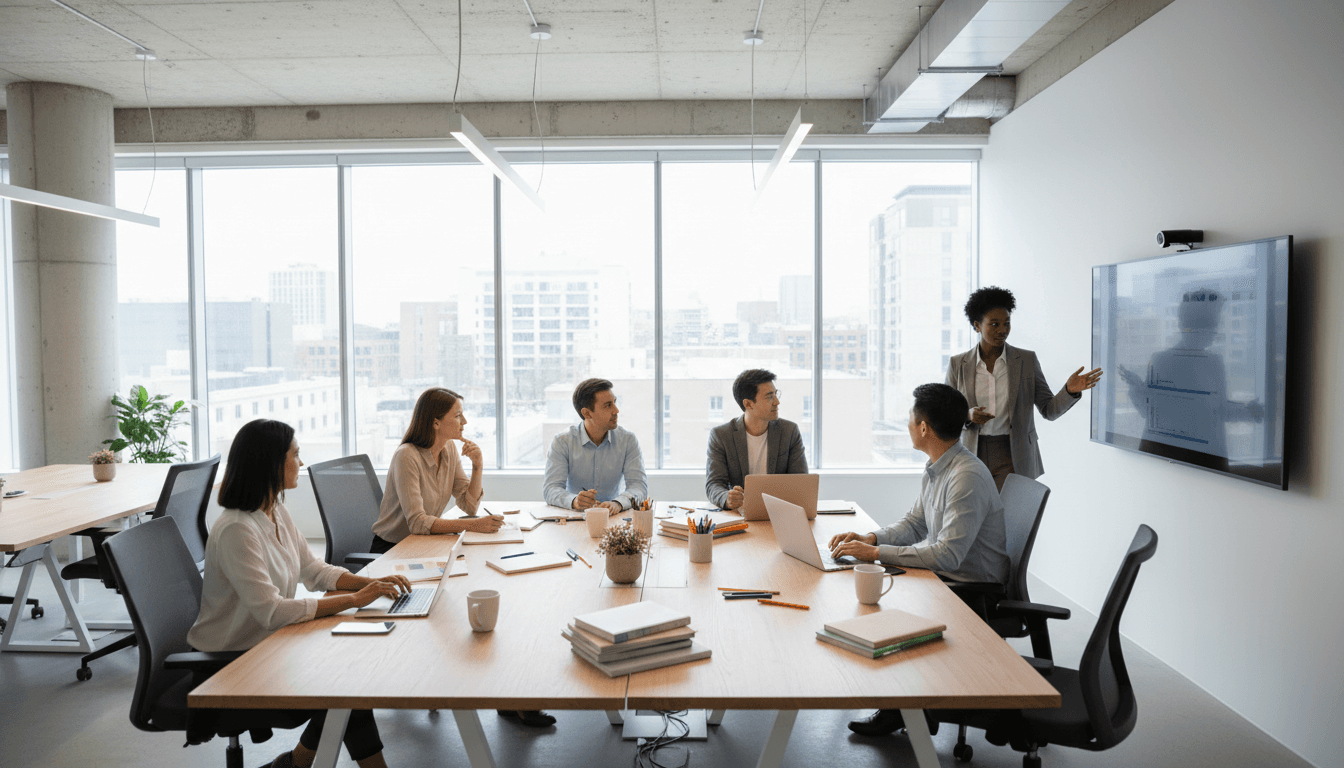 Global team working together